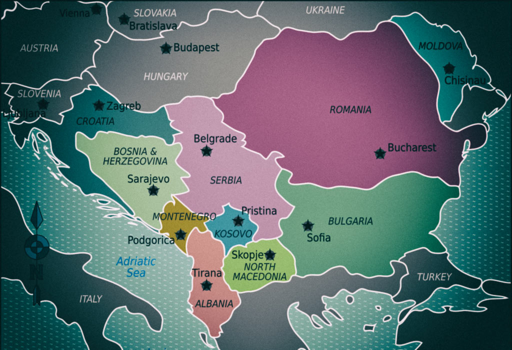 balkans world map